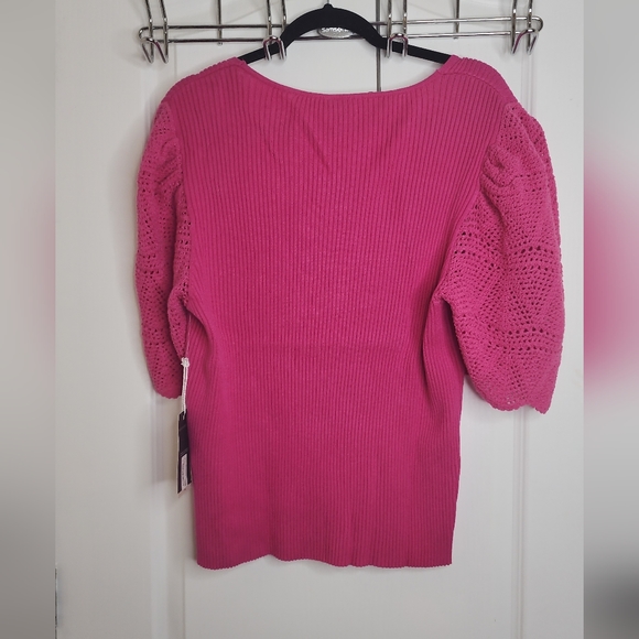 Worthington Womans V Neck Elbow Sleeve Pullover Sweater  NWT - Picture 4 of 8